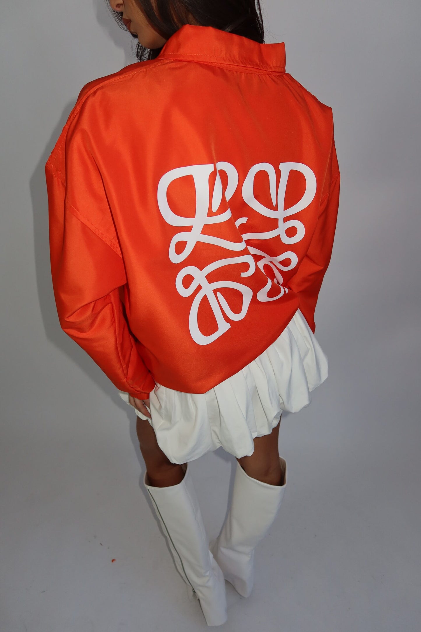 The Monogram Jacket | Orange