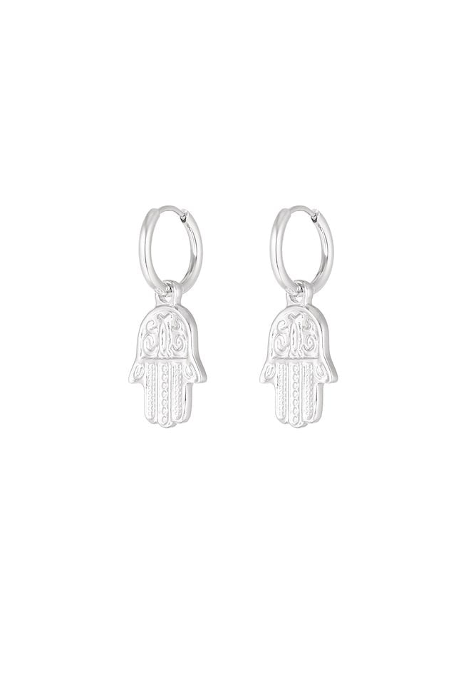 Oorbellen Magic Hand - Zilver
