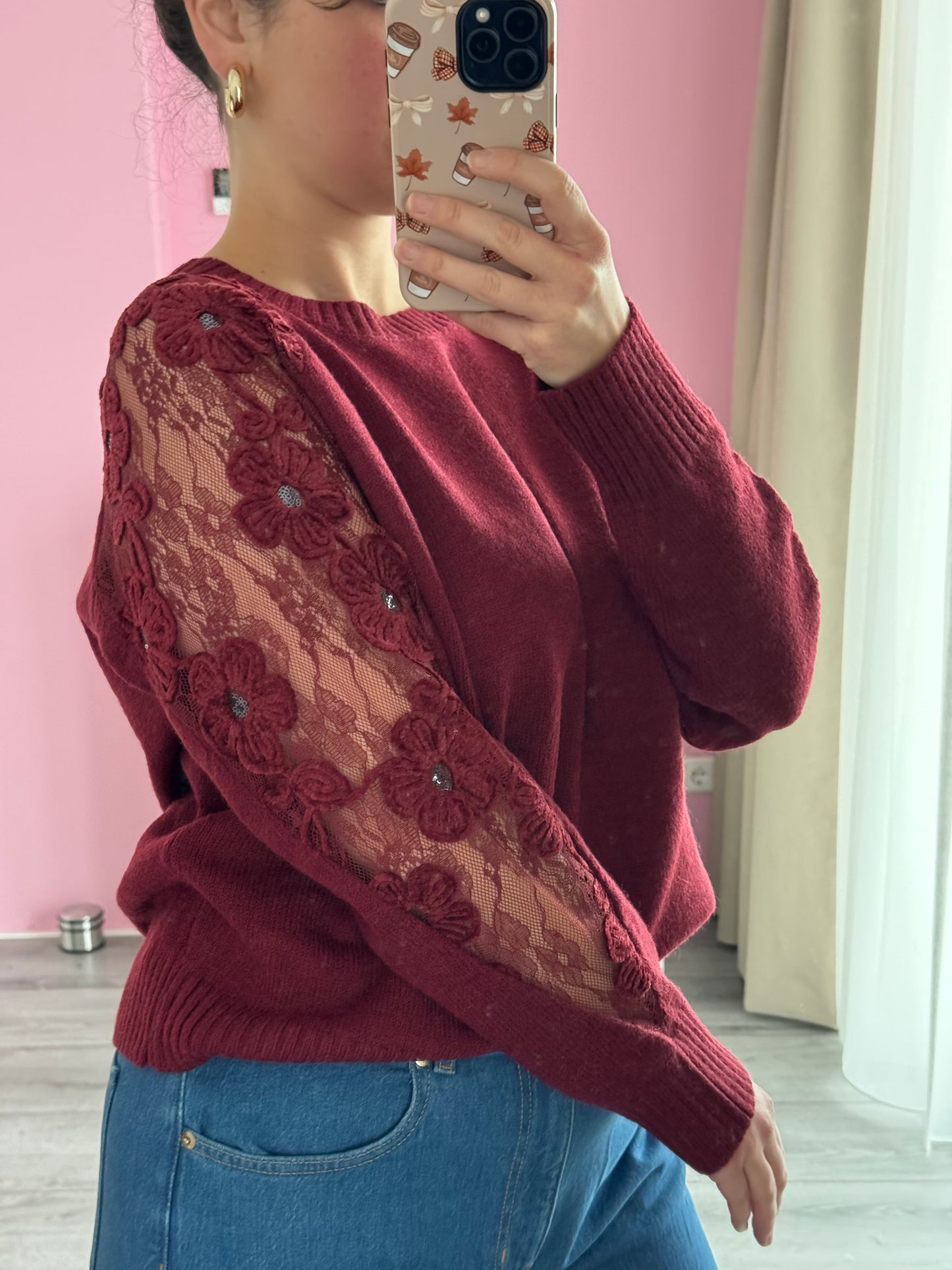 Trui Suzanna | Burgundy