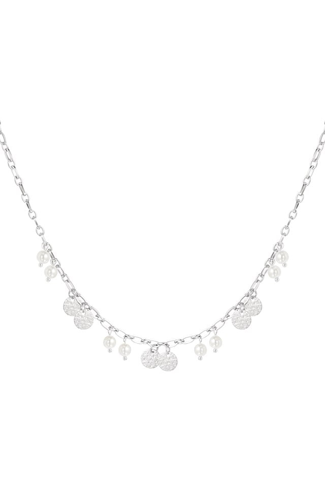 Lucky Pearls Ketting - Zilver