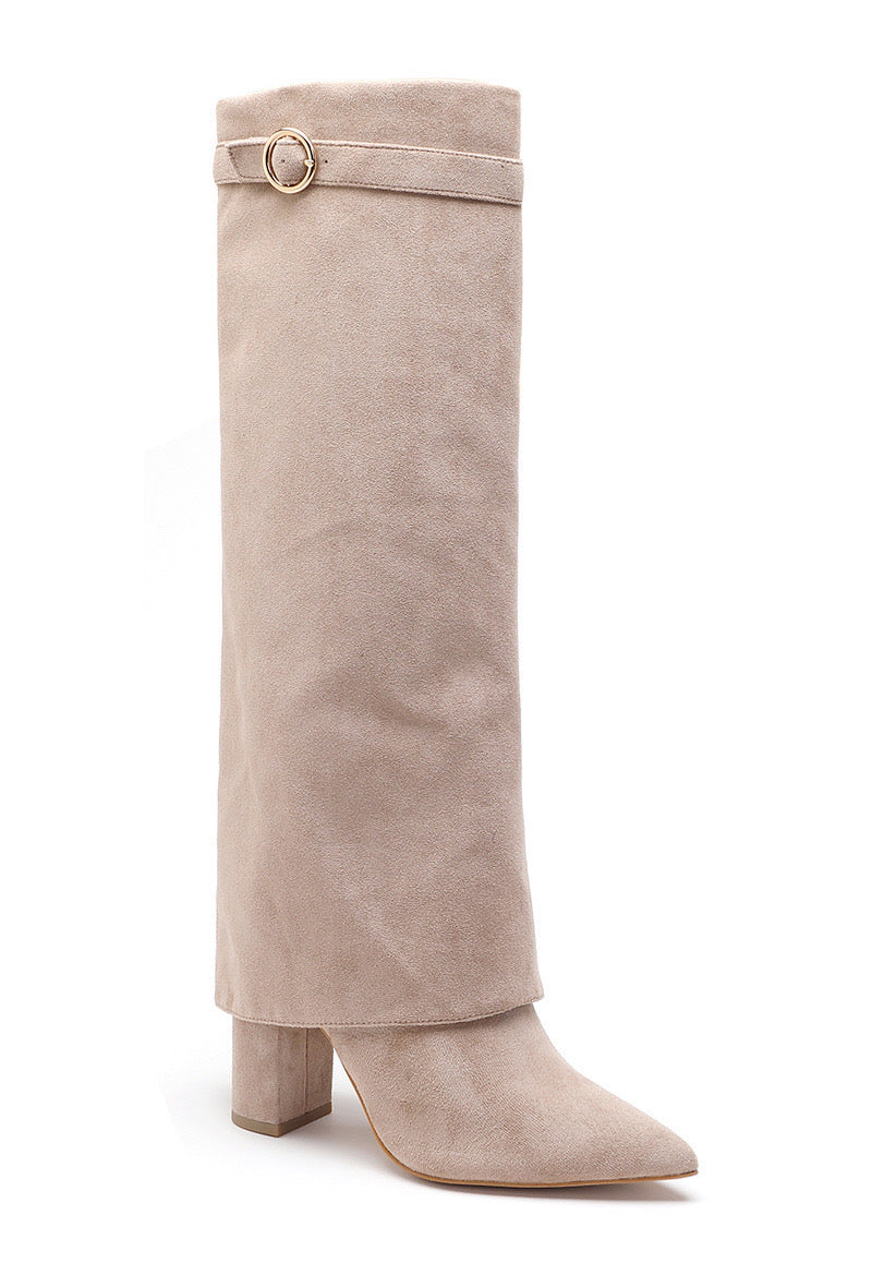 Hoge laarzen Ceyda - Beige