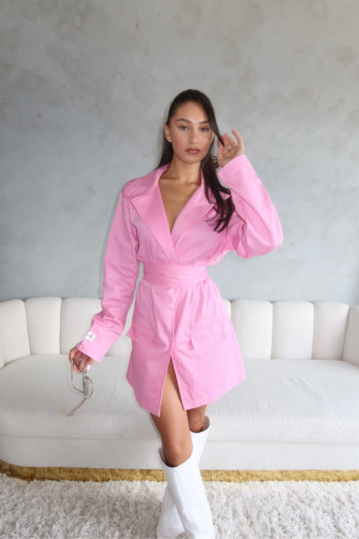 Limited Edition Priority Denim Dress - Pink