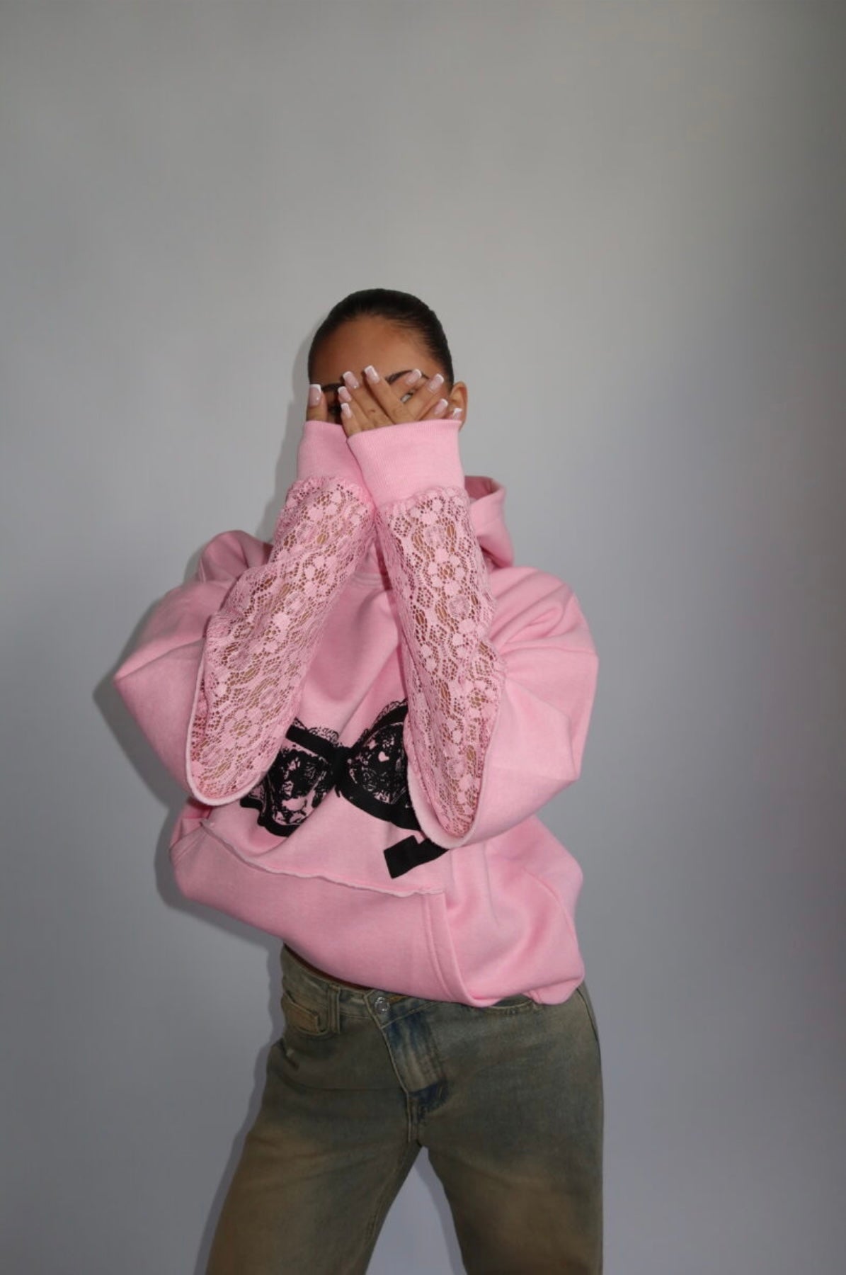 Priority Spice Lace Hoodie - Pink