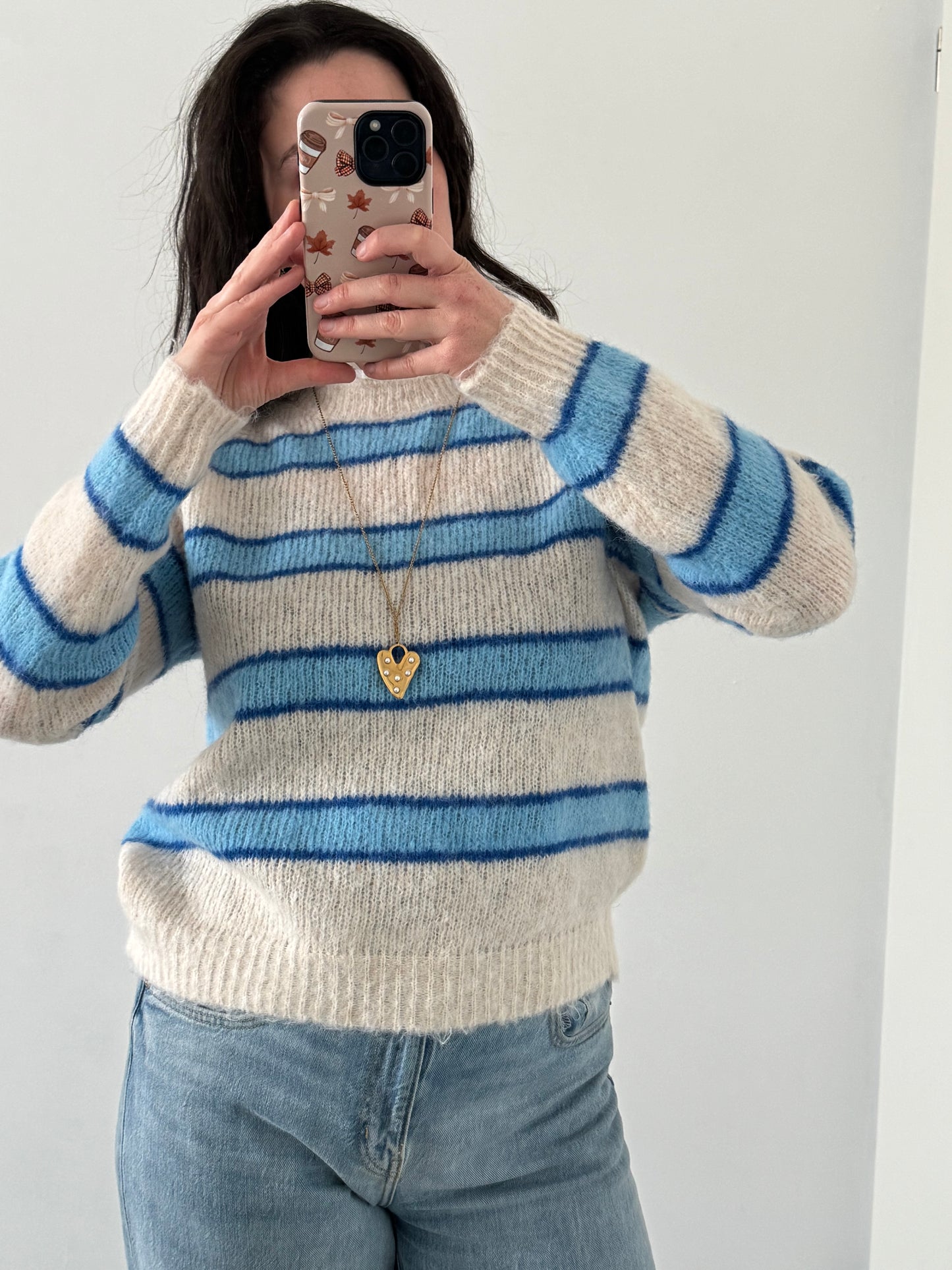 Trui Kant Maeve | Blauw