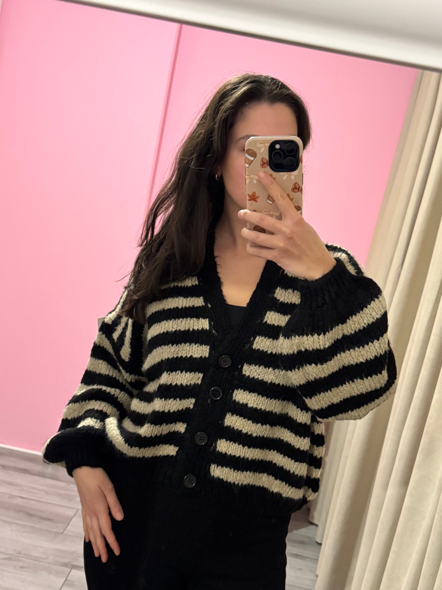 Vest Livia - Zwart/Taupe