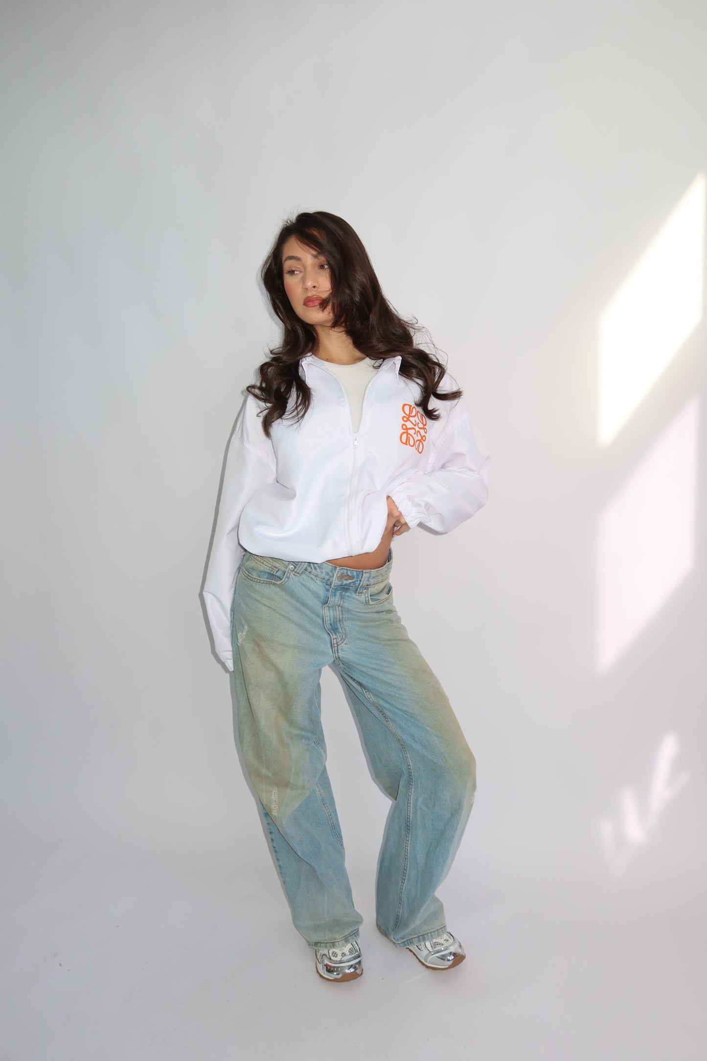The Monogram Jacket | White