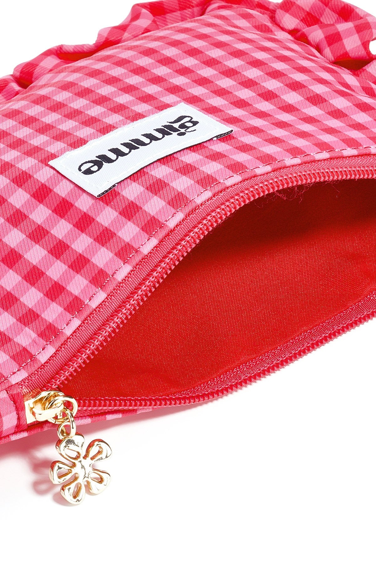 Cozy Ruffle Make up bag | Red