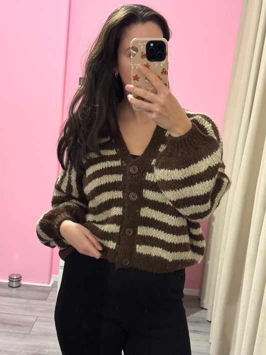 Vest Livia - Bruin/Taupe