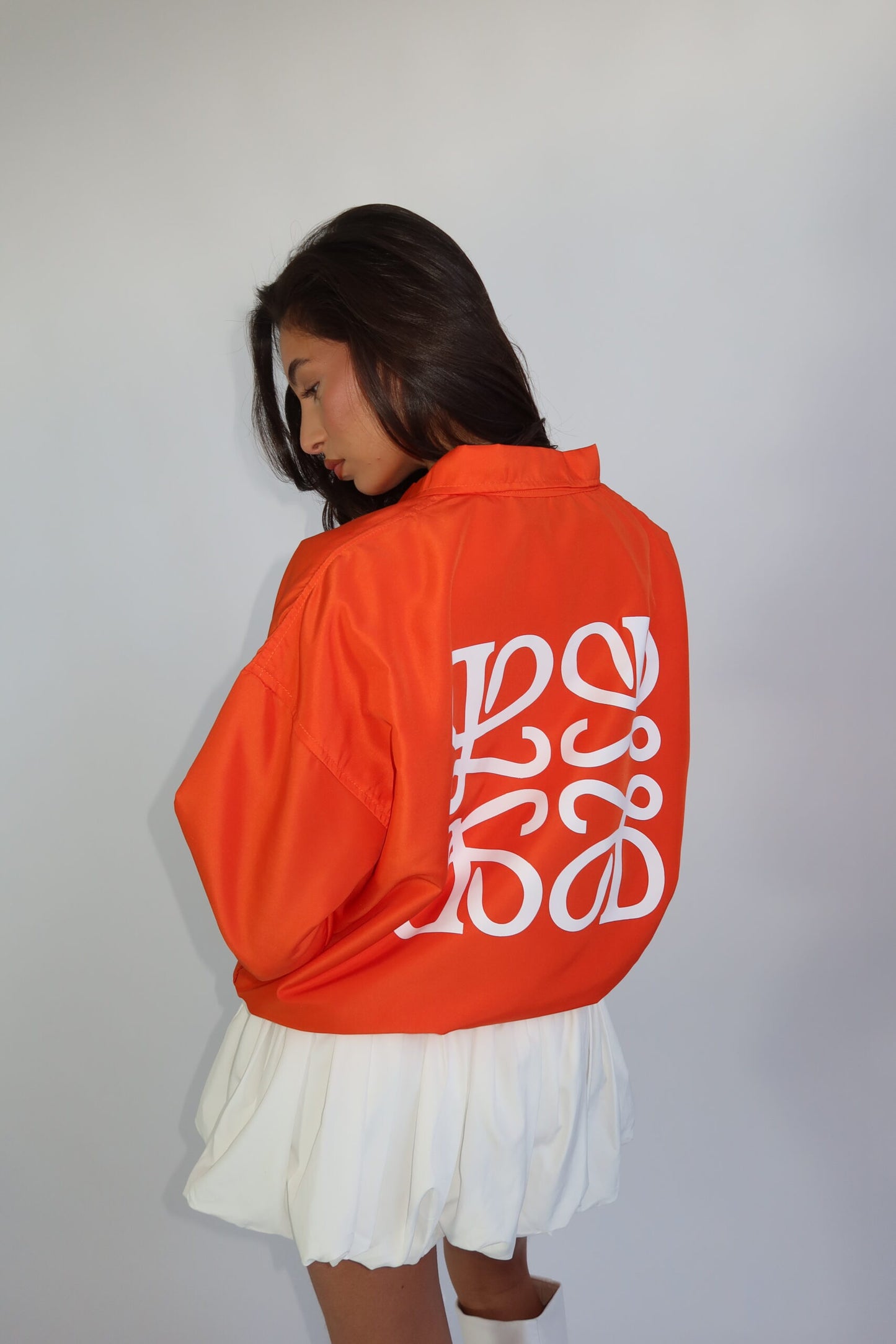 The Monogram Jacket | Orange