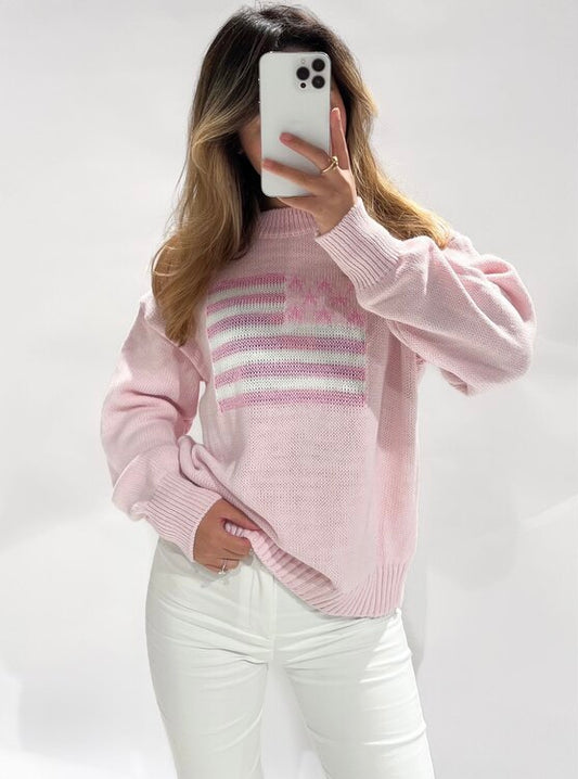 USA Sweater - Pink