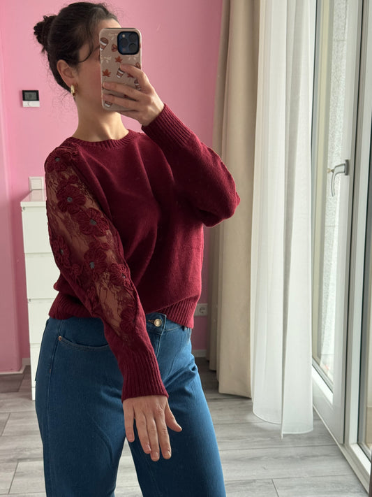 Trui Suzanna - Burgundy