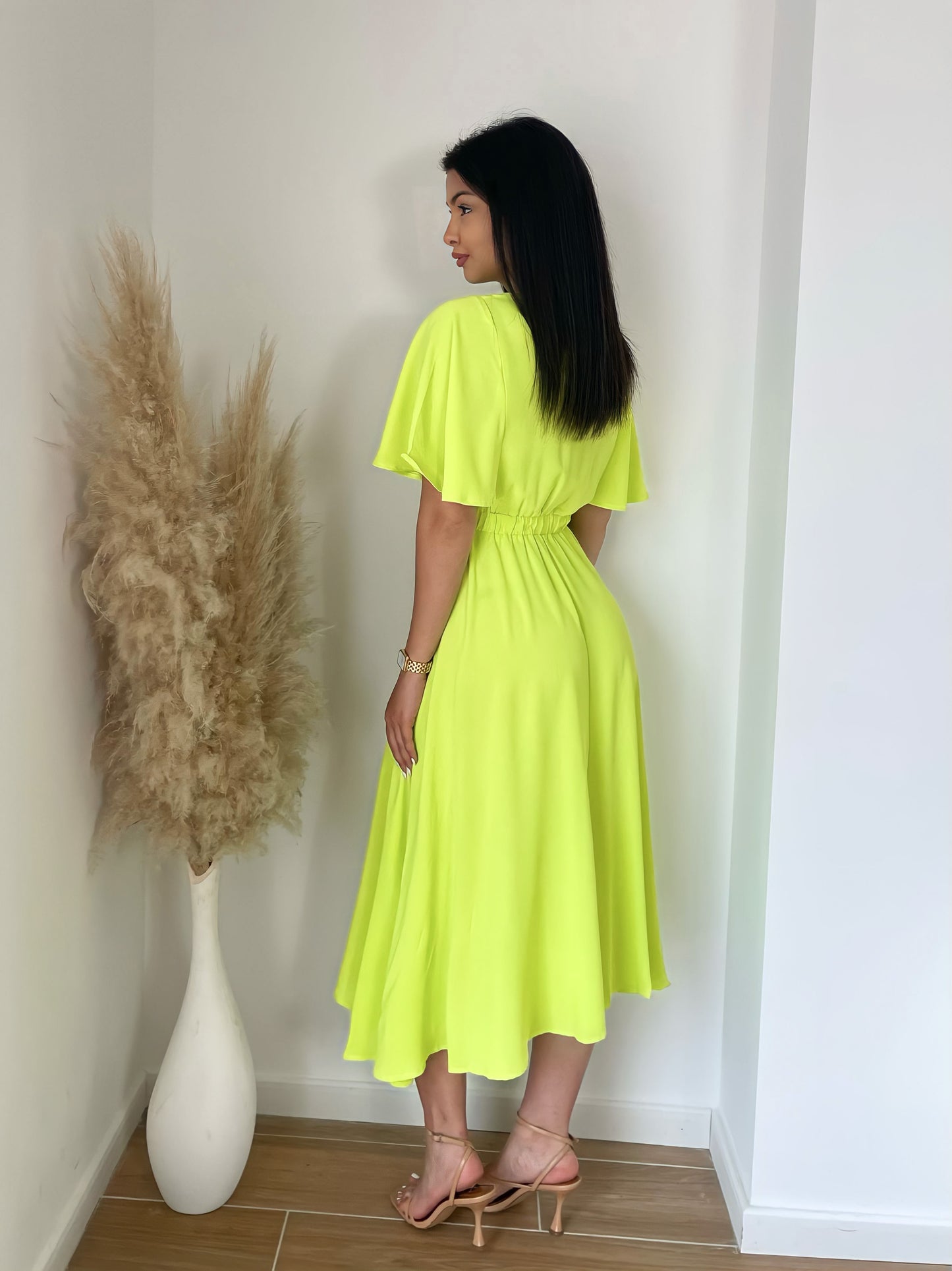 Jurk Nadia - Lime/Lemon