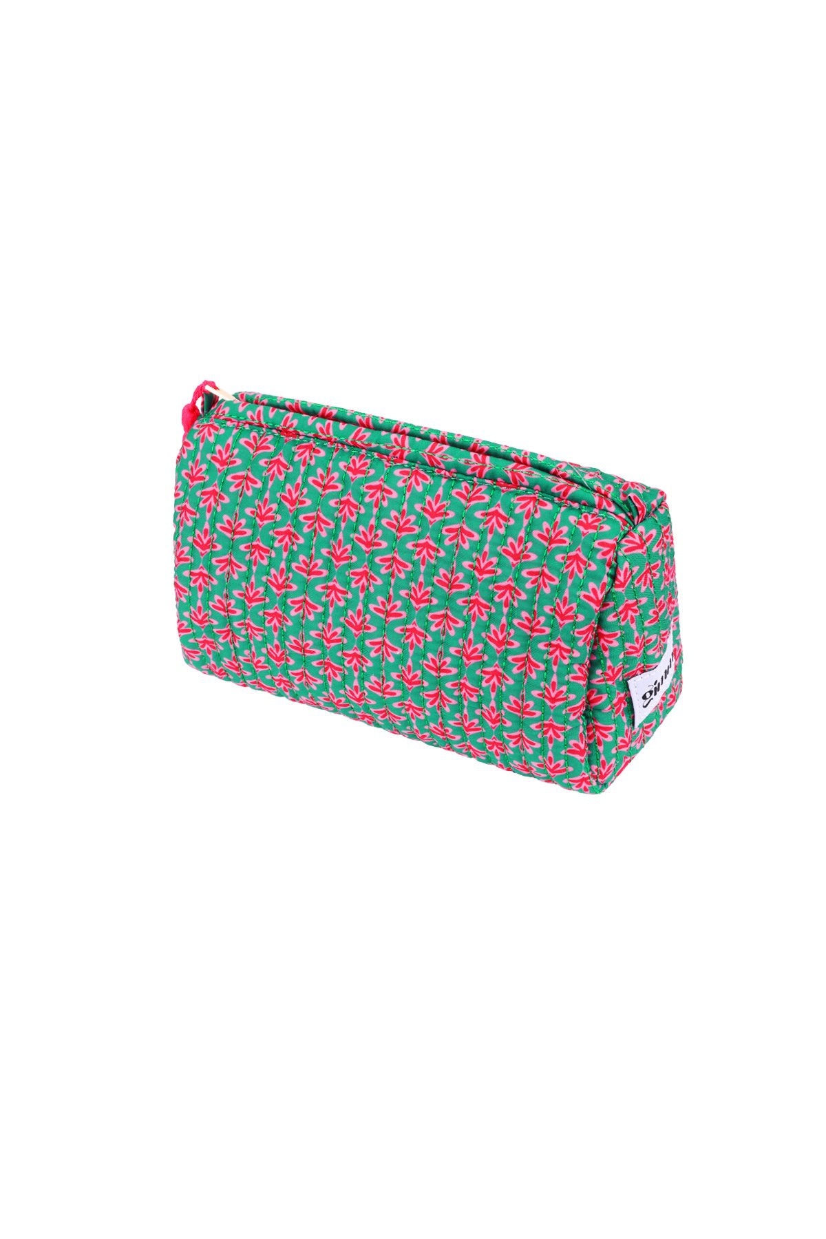 Flower Make up bag | Green