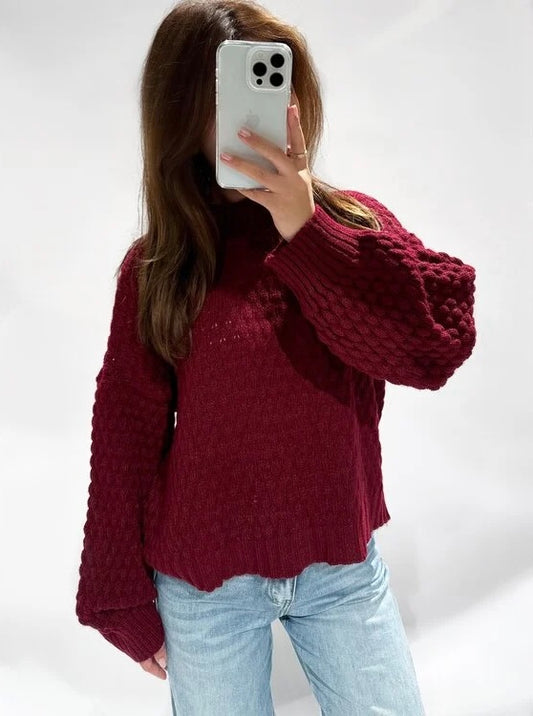 Eloise Sweater - Bordeaux