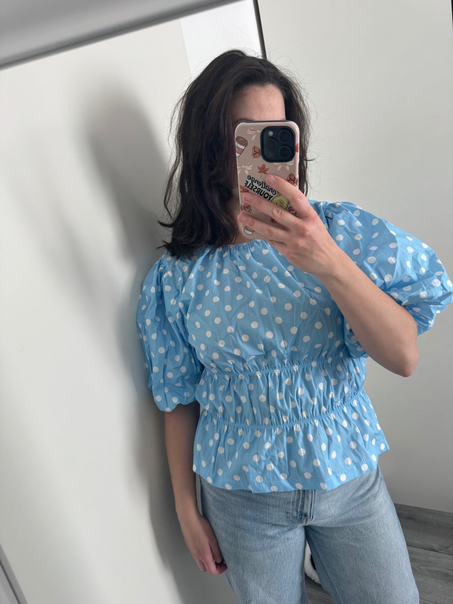 Limited dots top | blue
