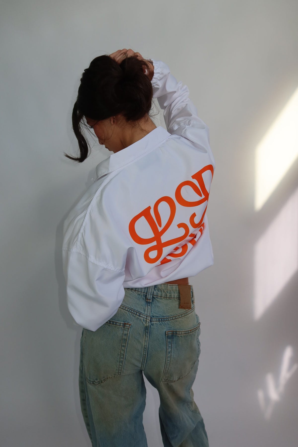 The Monogram Jacket | White