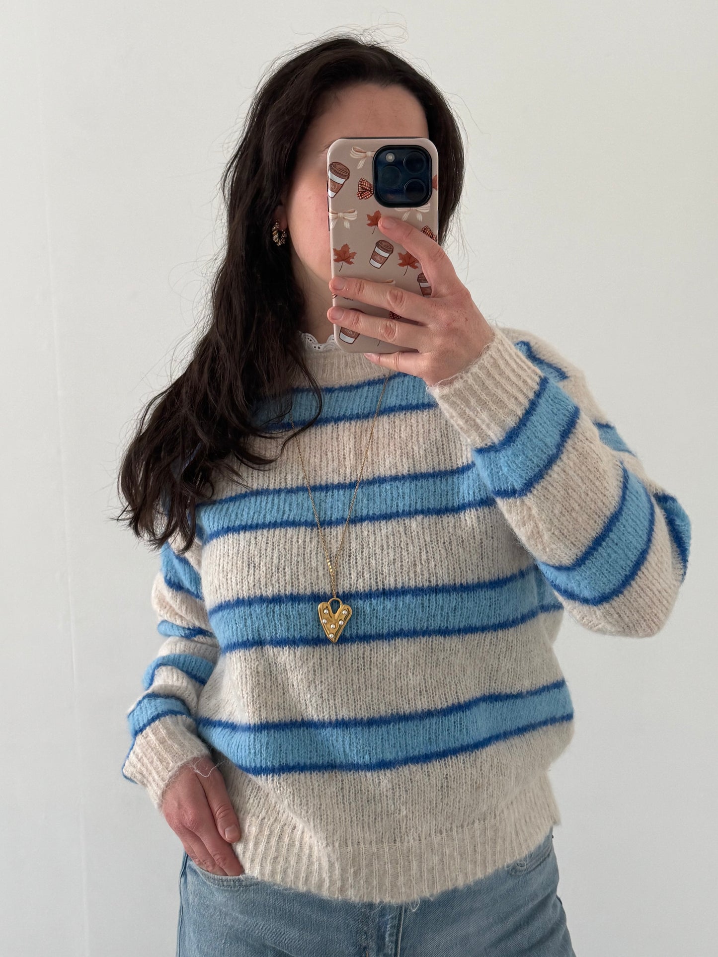 Trui Kant Maeve | Blauw