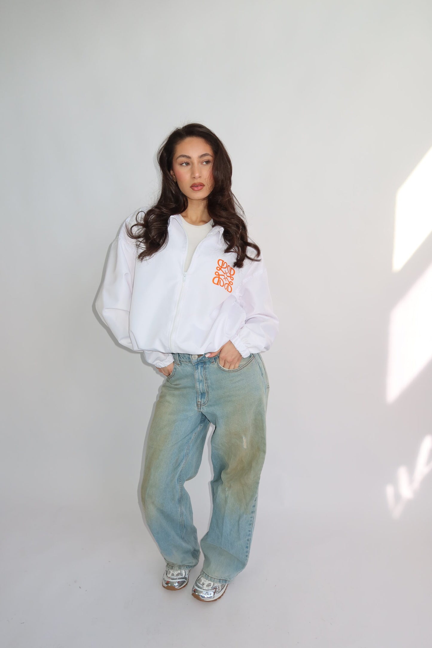 The Monogram Jacket | White