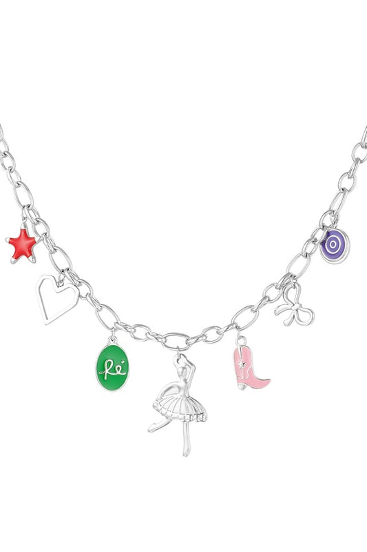 Twinkle Charms Ketting - Zilver