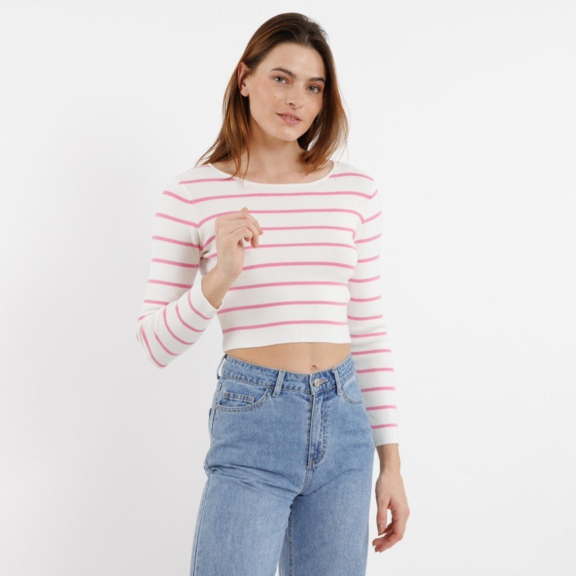 Top Streepjes - Roze