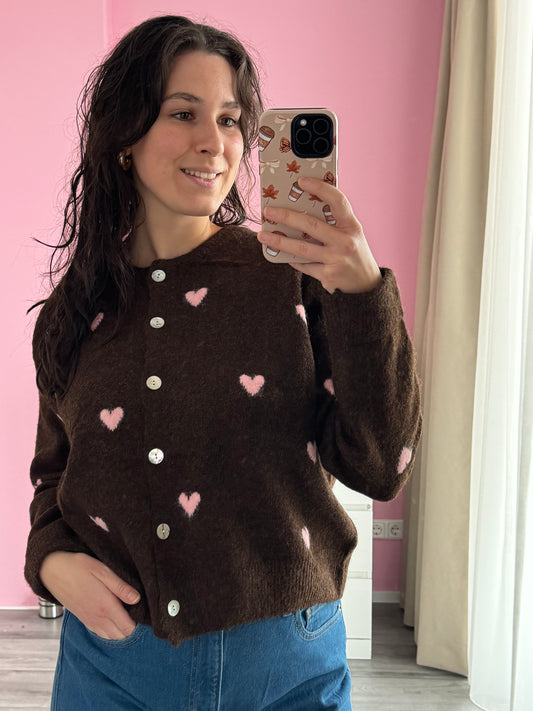 Vest Hartjes - Coffee