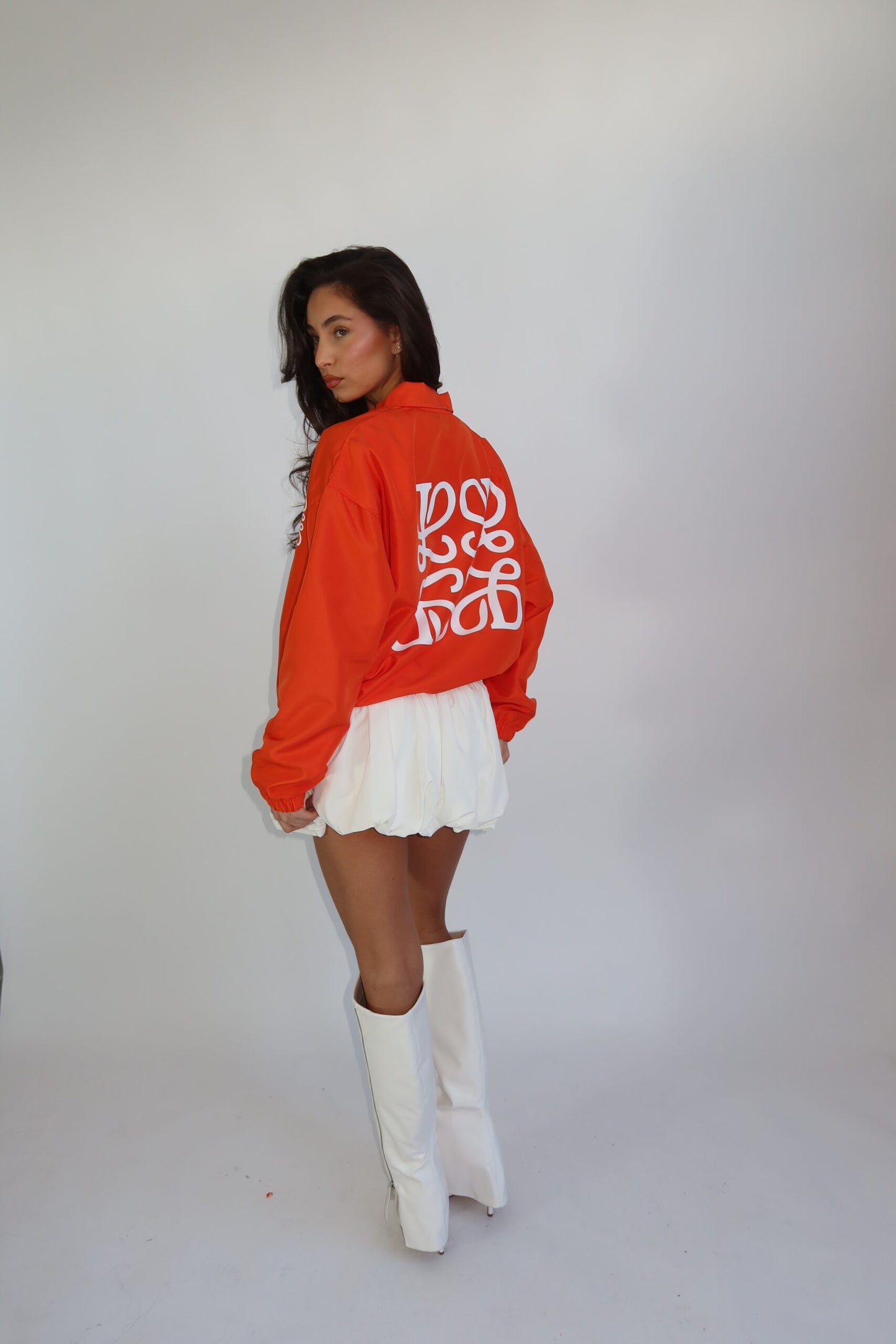 The Monogram Jacket | Orange