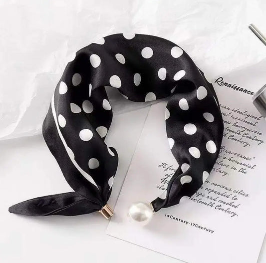 Sjaaltje Polka dot | Black