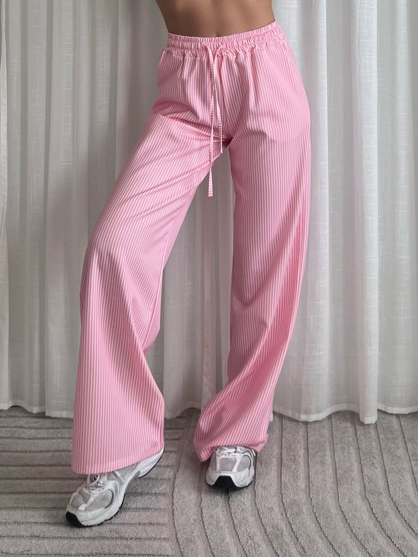 Stripe Pants - Roze