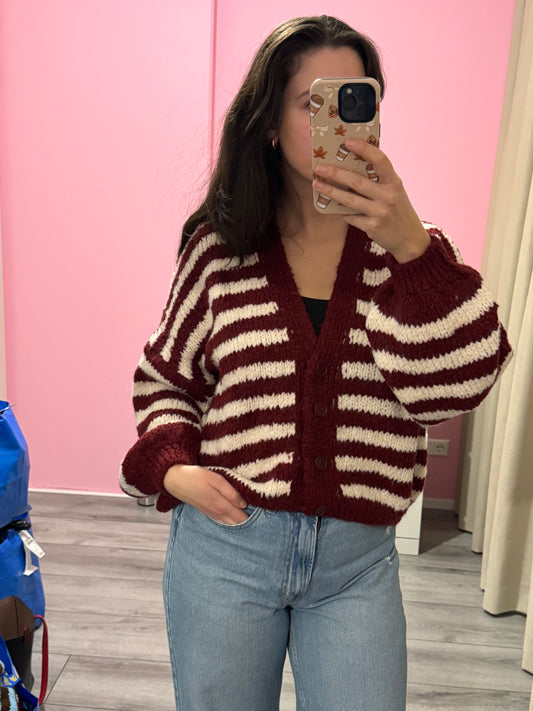 Vest Livia - Burgundy