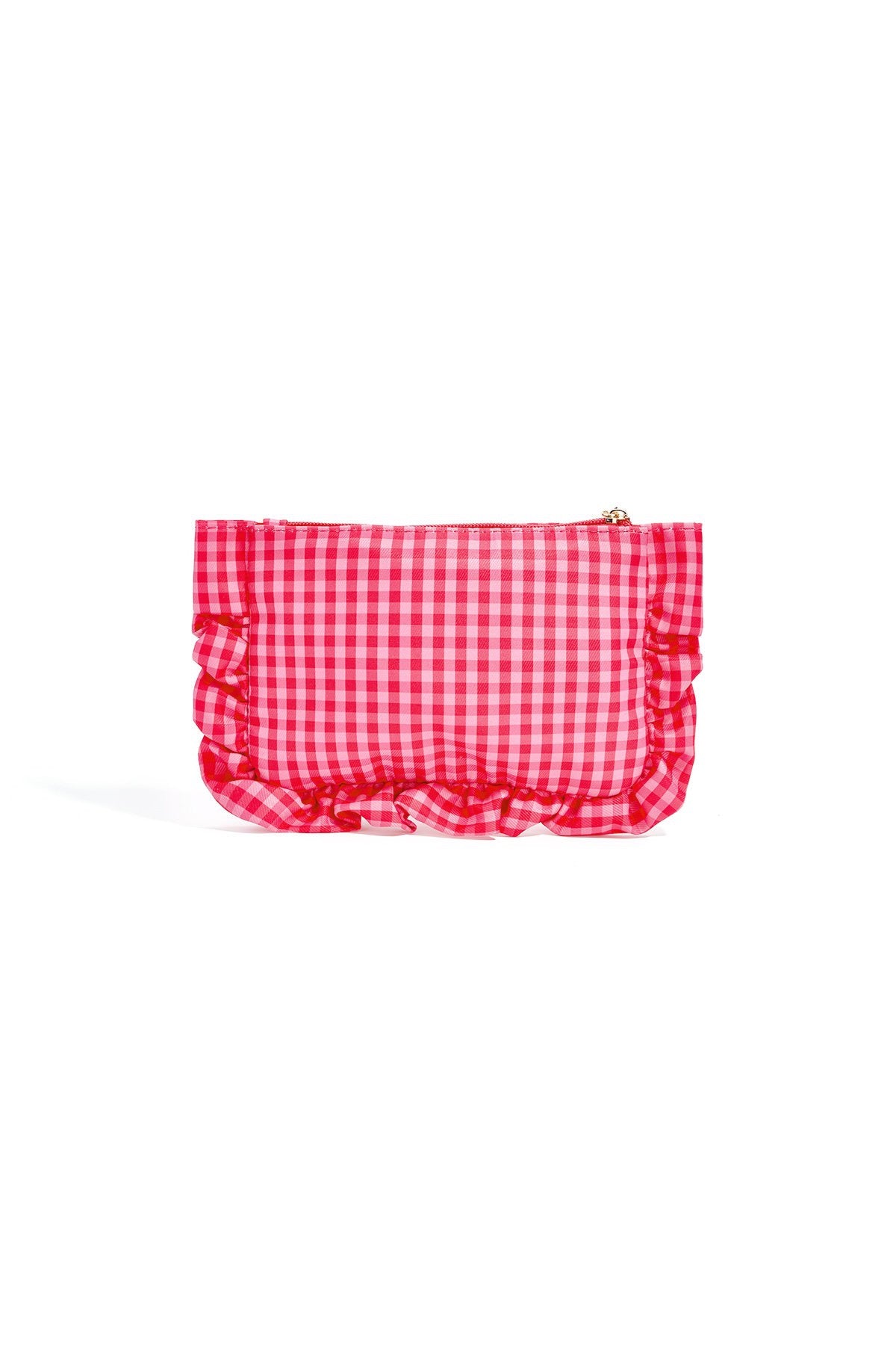 Cozy Ruffle Make up bag | Red