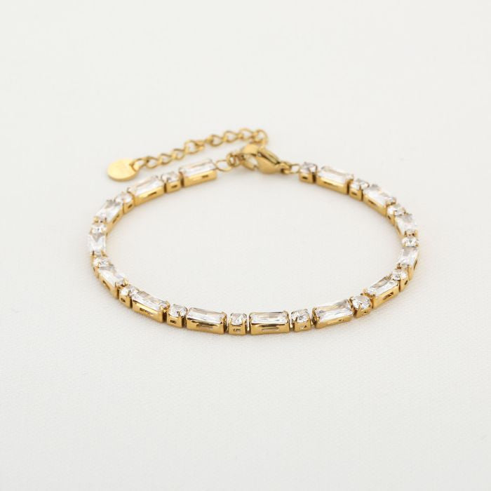 Luxe Zirkonia Armband | Goud