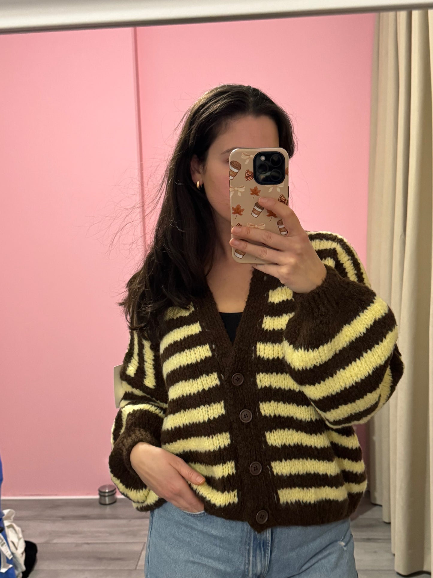 Vest Livia - Geel/Bruin