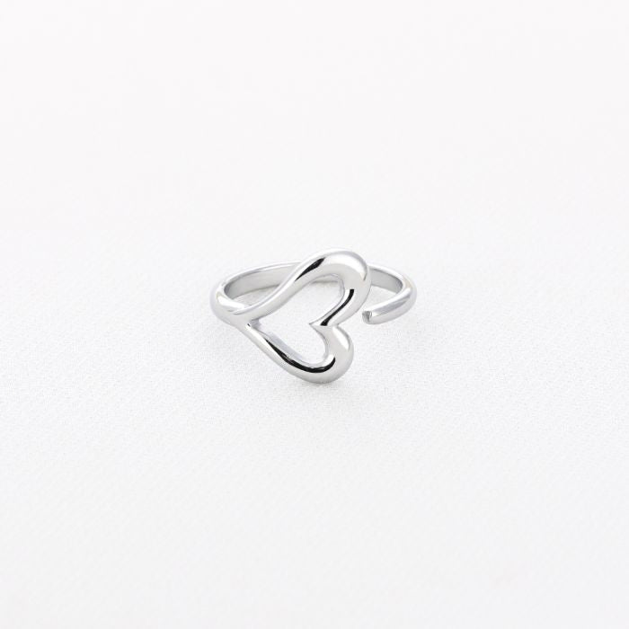 Open Heart Ring | Zilver
