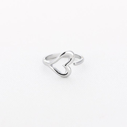 Open Heart Ring | Zilver