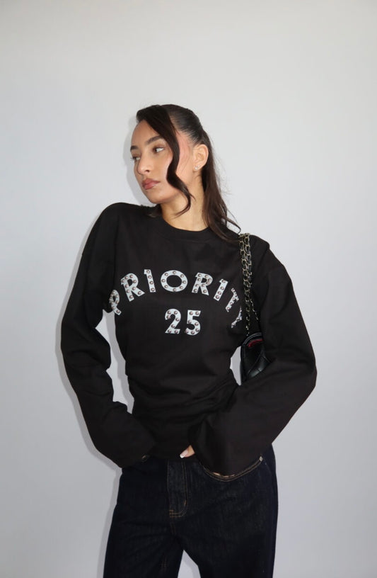 PRIORITY 25 SNATCH LONGSLEEVE - BLACK