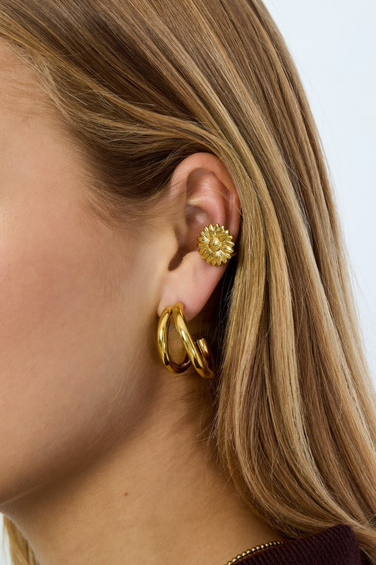 Ear cuff Bloem | Goud