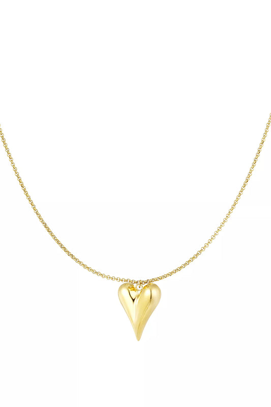 Ketting Big Heart - Goud