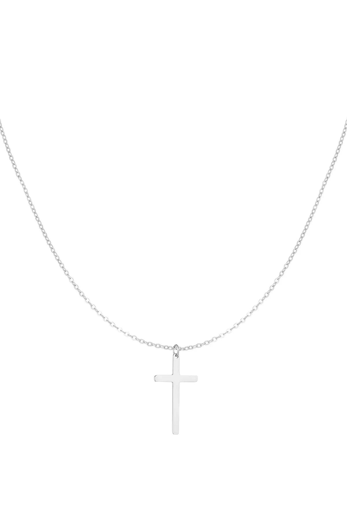 Ketting Kruis - Zilver